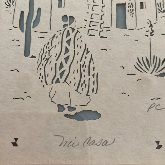 Figi Graphics Set of Two Matted Southwestern/Native American Decor Pictures - Picture 9 of 14